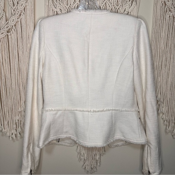 White House Black Market Tweet White Blazer Size 0 - Picture 6 of 6